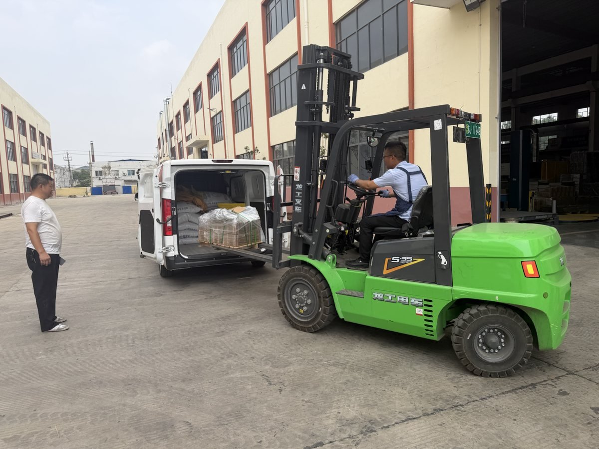 Forklift loading for factory shipment